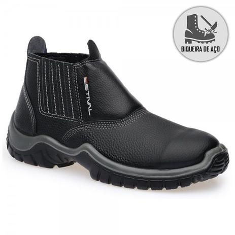 bota de segurança de couro