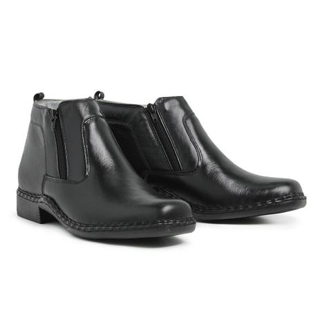 Botina Social Ortopédica Bota Antiestresse Couro Palmilha Gel Preto - Ed Shoes é boa?