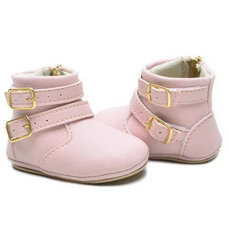 Botinha Bebê Feminino Infantil Recém Nascido Sapatinho Rosa - Sw Shoes -  Bota para Bebês - Magazine Luiza