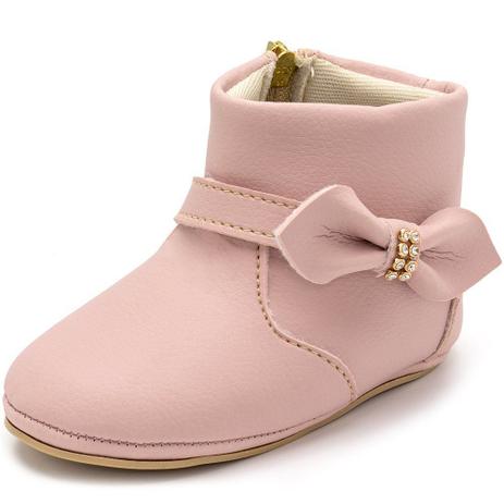 Botinha Bota Menina Bebe Recém Nascido Lacinho Enfeite Strass - Baby Way -  Bota para Bebês - Magazine Luiza
