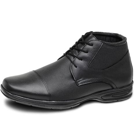 botinha de couro masculina