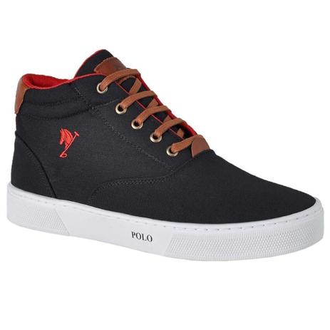 Botinha Tênis Polo Joy Masculino - Preto Vermelho - Calçados Masculinos -  Magazine Luiza