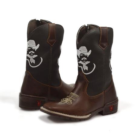 bota bico quadrado infantil