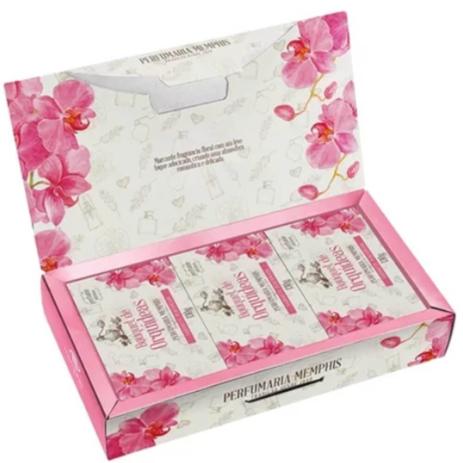 Bouquet De Orquídeas Estojo De Sabonetes 3x130g Menor preço em Bouquet De Orquídeas Estojo De Sabonetes 3x130g