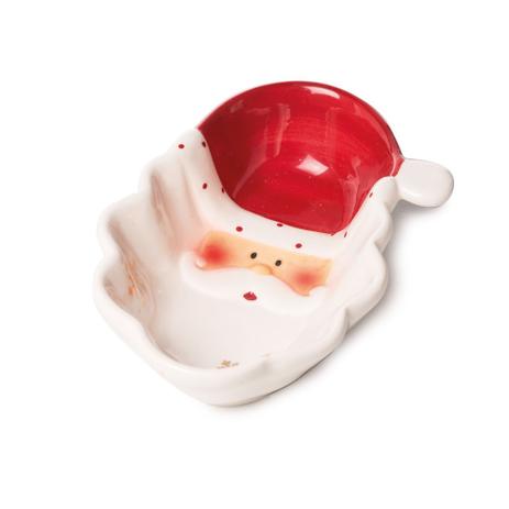 Menor preço em Bowl Decoração Natal Forma Papai Noel  5x17Cm Marrom - Cromus