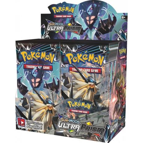 Box 36 Boosters Pokémon Sol E Lua 5 Ultra Prisma - Copag Menor preço em Box 36 Boosters Pokémon Sol E Lua 5 Ultra Prisma - Copag