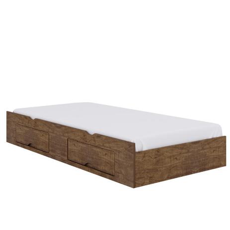 Box Auxiliar Solteiro 2 Gavetas D'Doro Ypê - Base para Cama Box - Magazine  Luiza