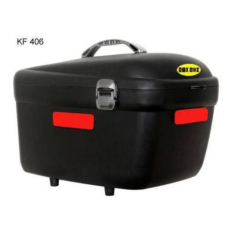 Box Bike Kalf Baú Para Bicicleta Ou Moto Com Base De Engate Rápido Menor preço em Box Bike Kalf Baú Para Bicicleta Ou Moto Com Base De Engate Rápido
