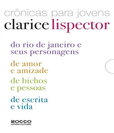 Box - Cronicas Para Jovens Clarice Lispector - Rocco Menor preço em Box - Cronicas Para Jovens Clarice Lispector - Rocco