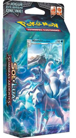 Box Sombras Ardentes com 36 Boosters + Deck Pokemon Sombras Ardentes Geada Luminosa Ninetales - Combo Menor preço em Box Sombras Ardentes com 36 Boosters + Deck Pokemon Sombras Ardentes Geada Luminosa Ninetales - Combo
