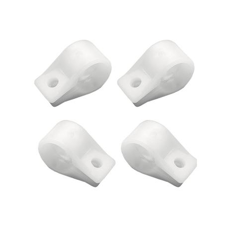 Braçadeira de plástico para varal de teto 4 unidades Branca - Secalux Menor preço em Braçadeira de plástico para varal de teto 4 unidades Branca - Secalux