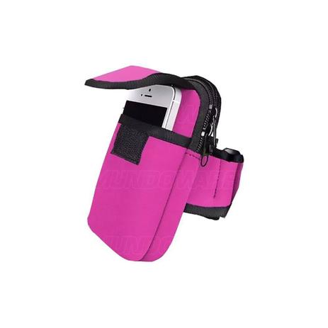Braçadeira Esportiva Porta Celular Fechada Neoprene Rosa NT - Outras marcas Menor preço em Braçadeira Esportiva Porta Celular Fechada Neoprene Rosa NT - Outras marcas