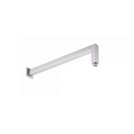 Braço Quadrado Em Metal Cromado De Parede Para Ducha 40cm Menor preço em Braço Quadrado Em Metal Cromado De Parede Para Ducha 40cm