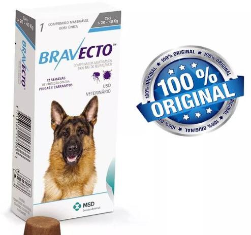 Bravecto Anti Pulgas E Carrapatos Para Cães De 20kg A 40kg - Msd é boa?