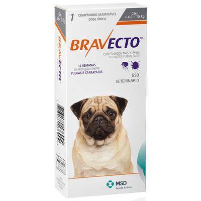 Bravecto Anti Pulgas e Carrapatos para Cães de 4,5 a 10kg - Msd é boa?