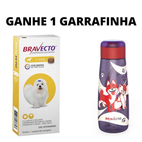 Bravecto Antipulgas Carrapatos e Sarnas para Cães de 2 a 4,5kg 112,5mg - MSD é boa?