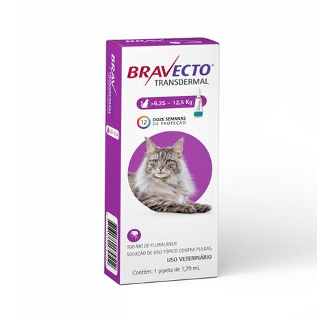Bravecto para Gatos Transdermal Anti Pulgas e Carrapatos 6,25 a 12,5kg - Msd é boa?