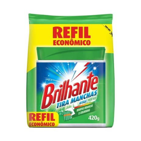 Brilhante Antibacteriano Tira Manchas Refil 420g Menor preço em Brilhante Antibacteriano Tira Manchas Refil 420g