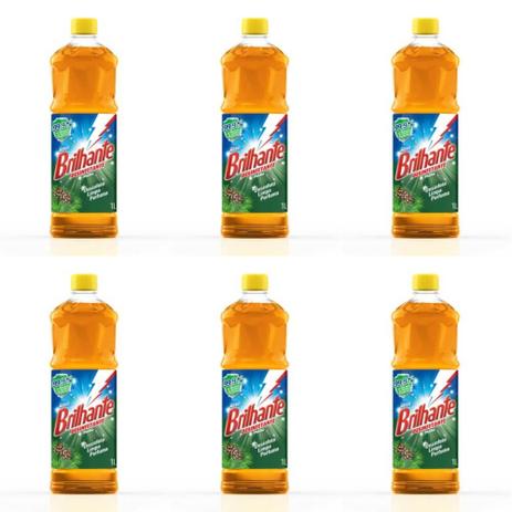 Brilhante Pinho Desinfetante 1 L (Kit C/06) Menor preço em Brilhante Pinho Desinfetante 1 L (Kit C/06)