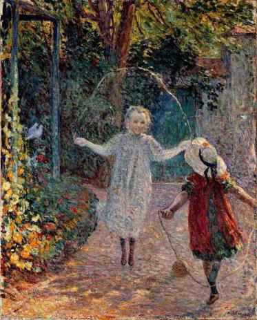 Brincadeira de Corda - Henri Lebasque - Tela 50x61 Para Quadro - Santhatela é boa?