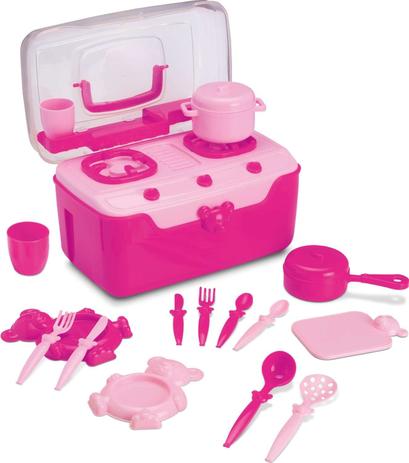 Brincando de Casinha Fogao Maleta C/ACESSORIOS Roma Menor preço em Brincando de Casinha Fogao Maleta C/ACESSORIOS Roma