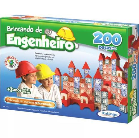 Brincando De Engenheiro 200 Peças Xalingo Menor preço em Brincando De Engenheiro 200 Peças Xalingo