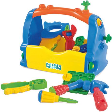 Brincando de Profissoes Caixa de Ferramentas Completa - Calesita Menor preço em Brincando de Profissoes Caixa de Ferramentas Completa - Calesita