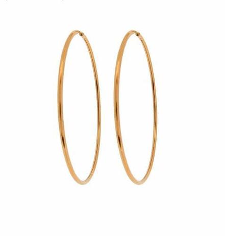 Brinco Argola De Ouro 18k 750 Feminino- Certificado - Total pratas Menor preço em Brinco Argola De Ouro 18k 750 Feminino- Certificado - Total pratas