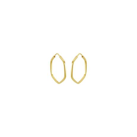 Brinco Argola em Ouro 18K Sextavada - AU3689 - Bruna tessaro Menor preço em Brinco Argola em Ouro 18K Sextavada - AU3689 - Bruna tessaro