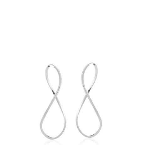 Brinco Argola Infinito 38 MM - Céu de prata Menor preço em Brinco Argola Infinito 38 MM - Céu de prata