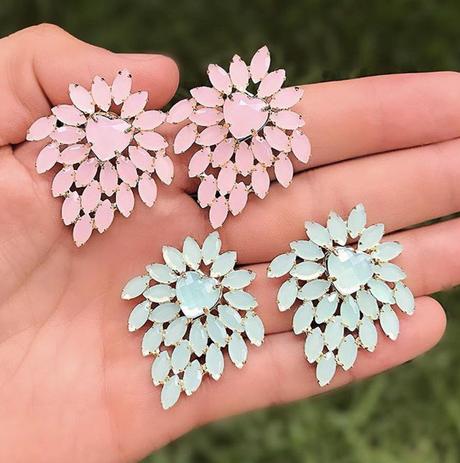 Brinco Coração Navete Verde Menta - Divina luz é boa?