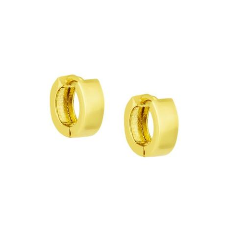 Brinco de Ouro 18k Argola Lisa Infantil br19088 - Joiasgold Menor preço em Brinco de Ouro 18k Argola Lisa Infantil br19088 - Joiasgold