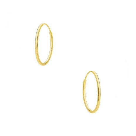 Brinco de Ouro 18k Argola Oval Fio Quadrado br22544 - Joiasgold é boa?