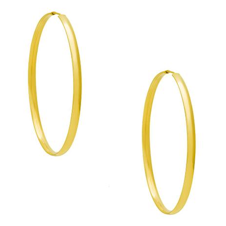 Brinco de Ouro 18k Argola Redonda Anatômica Maior br21391 - Joiasgold Menor preço em Brinco de Ouro 18k Argola Redonda Anatômica Maior br21391 - Joiasgold