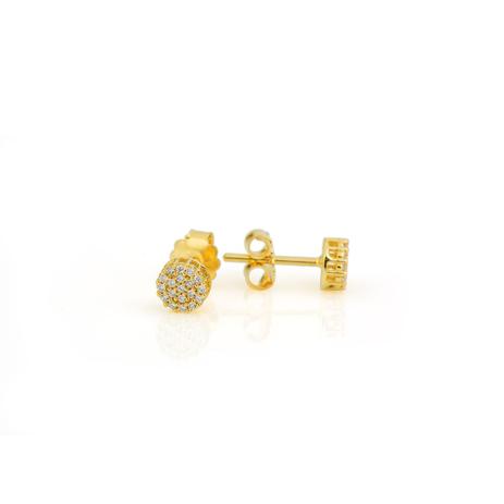 Brinco de Ouro 18k Chuveiro Redondo com Zircônia br22061 - Joiasgold é boa?