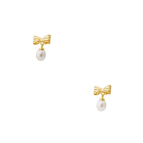 Brinco de Ouro 18k Laço com Pérola br21879 - Joiasgold é boa?