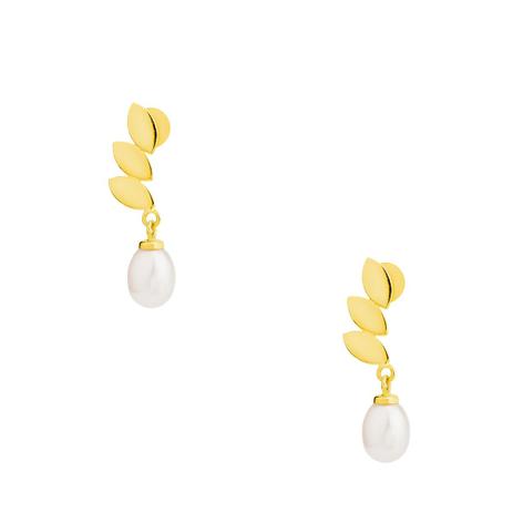 Brinco de Ouro 18k Pérola Pendurada br20675 - Joiasgold é boa?