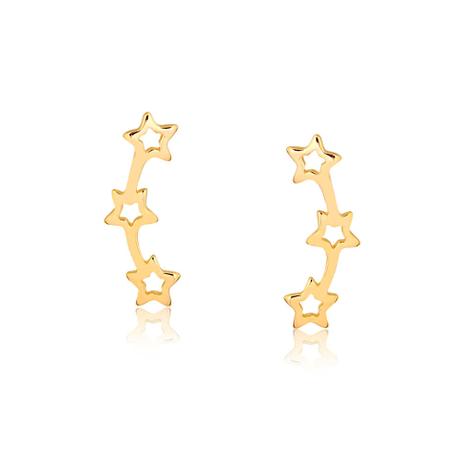 Brinco ear cuff com estrelas vazadas folheado em ouro 18k - 2180000001747 - Francisca joias contemporâneas é ruim? Brinco ear cuff com estrelas vazadas folheado em ouro 18k - 2180000001747 - Francisca joias contemporâneas é boa?