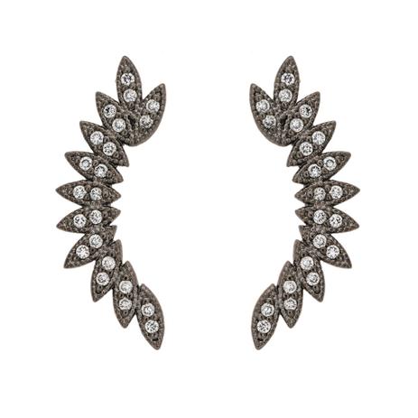 Brinco Ear Cuff Folhas - Drusi semi joias Menor preço em Brinco Ear Cuff Folhas - Drusi semi joias