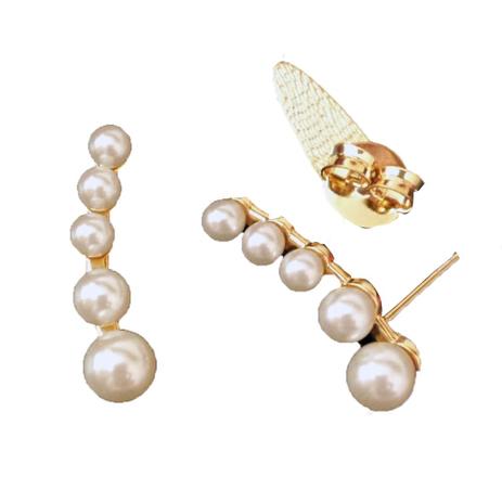 Brinco Ear Cuff Pérolas - Drusi semi joias Menor preço em Brinco Ear Cuff Pérolas - Drusi semi joias