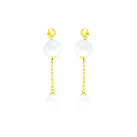 Brinco em Ouro 18K com Pérola - AU1524 - Bruna tessaro é boa?