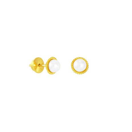 Brinco em Ouro 18K Pérola 5 MM - AU5588 - Bruna tessaro é boa?