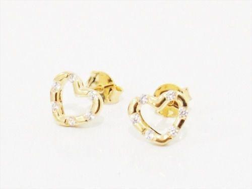 Brinco Feminino Coração Com 06 Zircônias Todo Folheado Ouro. Cod: 1943 - Gabriela costa semi jóias Menor preço em Brinco Feminino Coração Com 06 Zircônias Todo Folheado Ouro. Cod: 1943 - Gabriela costa semi jóias