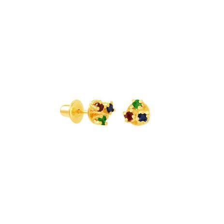 Brinco Infantil em Ouro 18K Pedras Brasileiras - AU4613 - Bruna tessaro é boa?