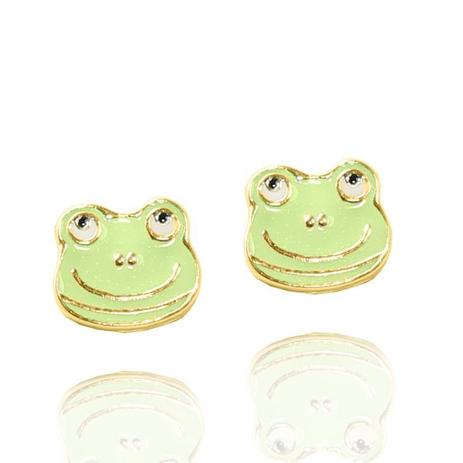 Brinco Infantil Sapinho Folheado a Ouro 18k - Lunozê Menor preço em Brinco Infantil Sapinho Folheado a Ouro 18k - Lunozê