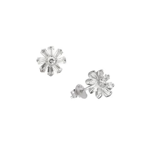 Brinco Mini Flor em Prata 925 - Joia em casa Menor preço em Brinco Mini Flor em Prata 925 - Joia em casa