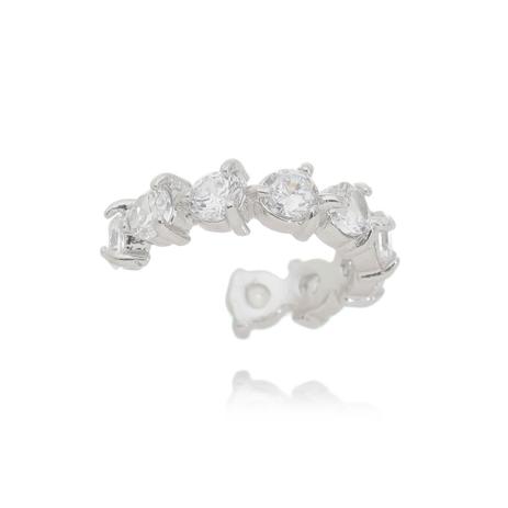 Brinco Piercing Fake Argolinha Cristal - Drusi Menor preço em Brinco Piercing Fake Argolinha Cristal - Drusi