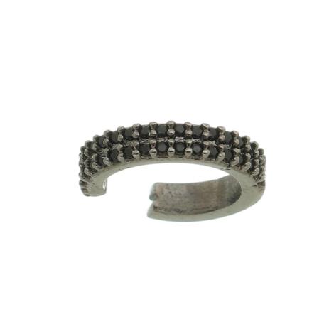 Brinco Piercing Fake Argolinha Ródio Negro - Drusi Menor preço em Brinco Piercing Fake Argolinha Ródio Negro - Drusi
