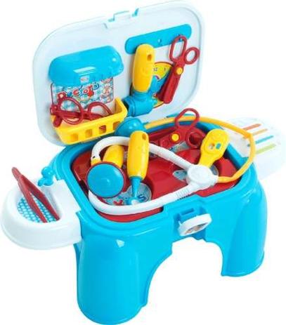 Brinquedo Banquinho Infantil Kit Medico Maleta Doutor - Bel fix Menor preço em Brinquedo Banquinho Infantil Kit Medico Maleta Doutor - Bel fix