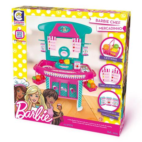 Brinquedo Barbie Chef Mercadinho Cotiplás 2225 - Cotiplas Menor preço em Brinquedo Barbie Chef Mercadinho Cotiplás 2225 - Cotiplas